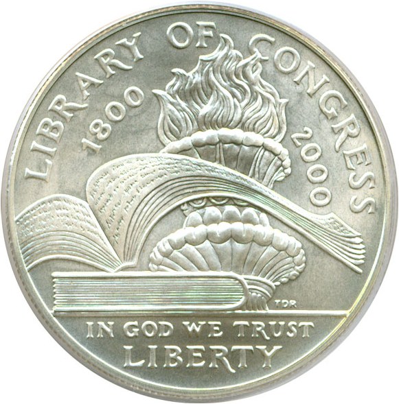 image for: 2000-P $1 Library of Congress PCGS MS69 