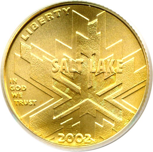 image for: 2002-W $5 Salt Lake City Olympics PCGS MS69 