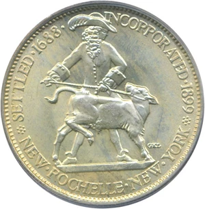 image for: 1938 50c New Rochelle PCGS MS65