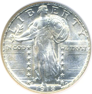 image for: 1918-D 25c NGC MS65 FH