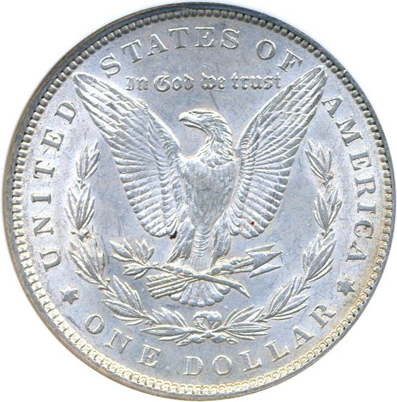 image for: Top 100 VAM: 1889 $1 VAM 22  Bar Wing NGC AU58