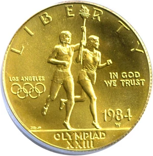 image for: 1984-W $10 Olympic PCGS MS69
