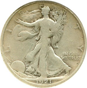 image for: 1921-D 50c DGS VG8 (Cleaned)