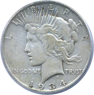 image for: 1934-S $1 PCGS VF20