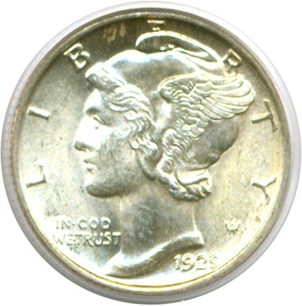image for: 1929 10c  PCGS MS63 FB