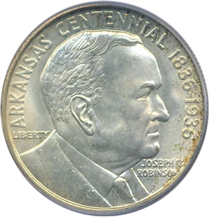 image for: 1936 50c Robinson PCGS MS65
