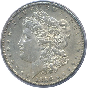image for: 1886-S $1 PCGS AU53