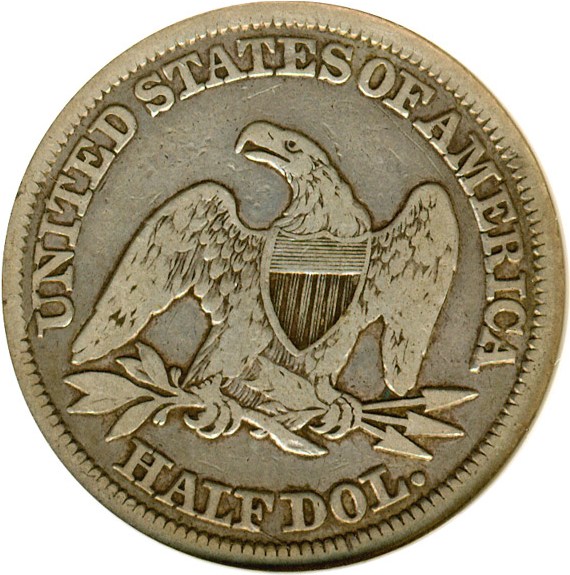 image for: 1846 50c 6/Horizontal 6 DGS F15