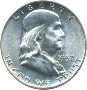 image for: 1957-D 50c PCGS MS65