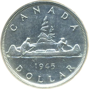 image for: Canada: 1945 $1 DGS XF45 (Lightly Cleaned)