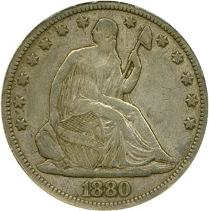 image for: 1880 50c DGS VF30