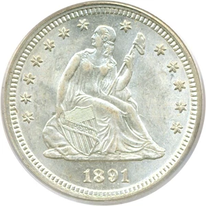 image for: 1891 25c PCGS MS62