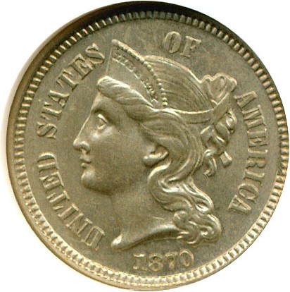 image for: 1870 3cN  NGC MS62 