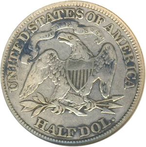 image for: 1884 50c DGS F15 (Lightly Cleaned)
