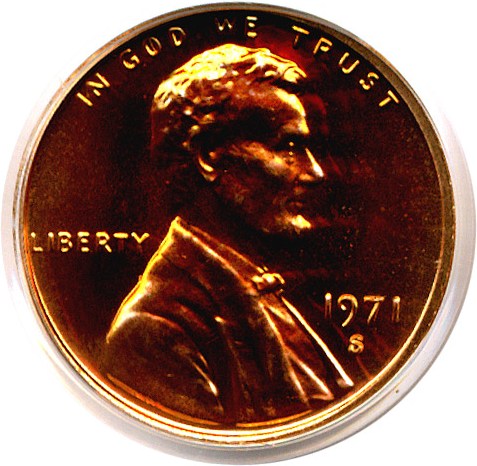 image for: 1971-S 1c  PCGS Proof 67 RD OGH