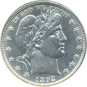 image for: 1892-O 50c DGS AU55 (Cleaned, Scratched)