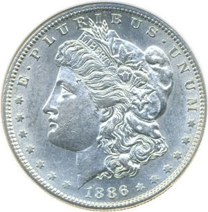 image for: 1886-S $1 DGS AU55 (Lightly Cleaned)