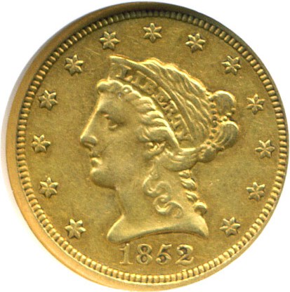 image for: 1852-O $2 1/2  NGC XF45 