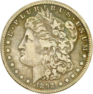 image for: 1892-S $1 DGS VF25 (Lightly Cleaned)