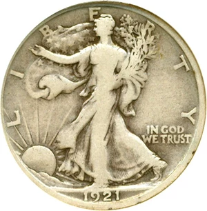image for: 1921-D 50c DGS F12
