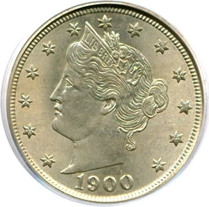 image for: 1900 5c PCGS MS65