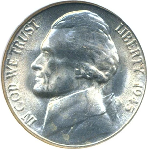 image for: 1945-S 5c NGC MS67