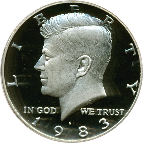 image for: 1983-S 50c  PCGS Proof 69 DCameo