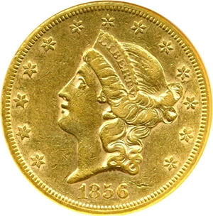 image for: 1856-S $20 NGC AU53