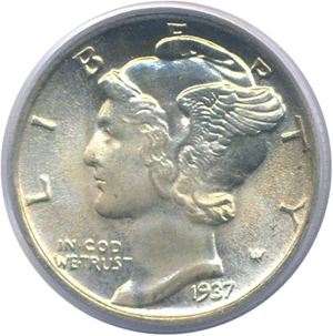image for: 1937 10c PCGS MS66 FB