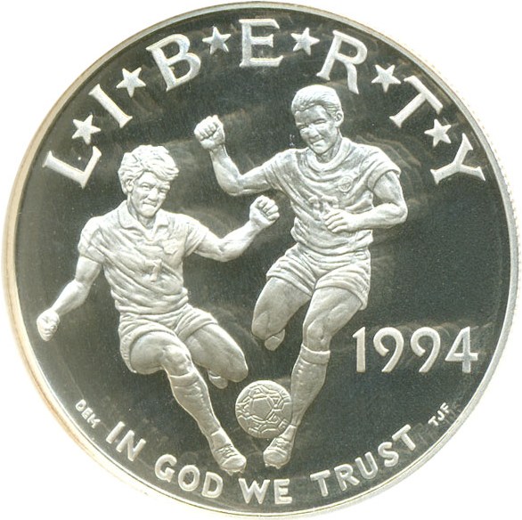 image for: 1994-S $1 World Cup NGC Proof 69 UCameo