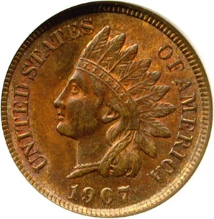 image for: 1907 1c NGC MS64 BN