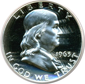 image for: 1963 50c PCGS Proof 67 Cameo