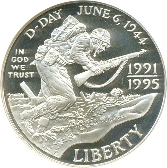 image for: 1991-95-W $1 W.W. II NGC Proof 68 UCameo