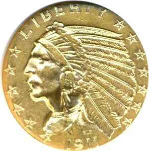 image for: 1911-S $5 NGC AU58