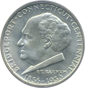 image for: 1936 50c Bridgeport PCGS MS65