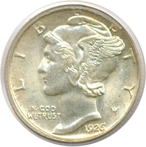 image for: 1926-D 10c PCGS MS65 FB