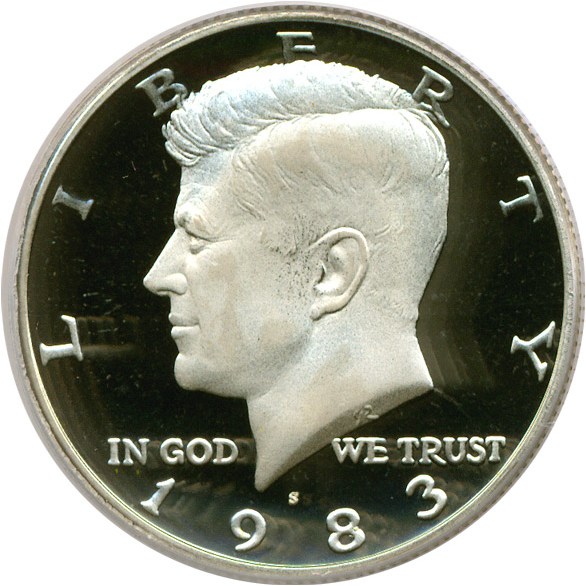 image for: 1983-S 50c  PCGS Proof 69 DCameo