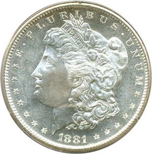image for: 1881-S $1 PCGS MS64 PL