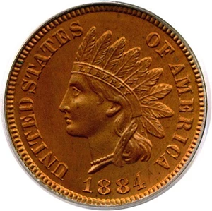 image for: 1884 1c PCGS Proof 64 RB
