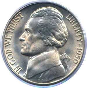 image for: 1950-D 5c PCGS MS65 FS