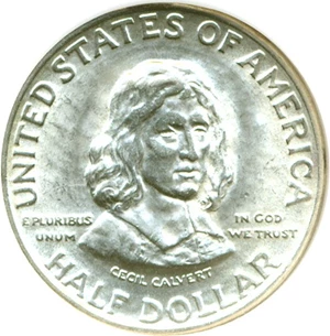 image for: 1934 50c DGS MS63 Maryland Tercentenary