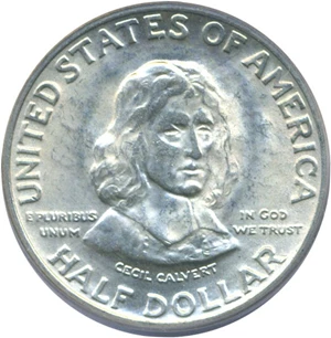 image for: 1934 50c Maryland PCGS MS65