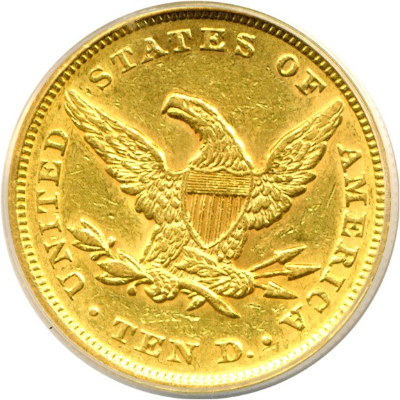 image for: 1851 $10  ANACS AU53 