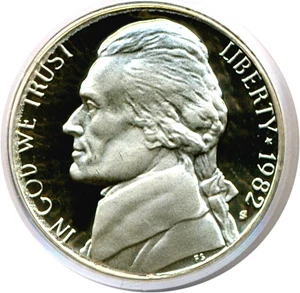 image for: 1982-S 5c PCGS Proof 69 DCameo