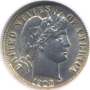 image for: 1908-S 10c NGC MS63