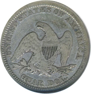 image for: 1864 25c DGS VF20