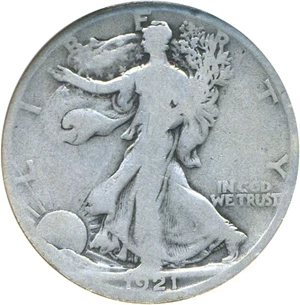 image for: 1921-D 50c DGS G6