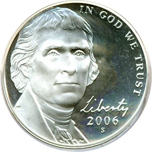 image for: 2006-S 5c Monticello PCGS Proof 69 DCameo