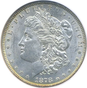 image for: 1878 7/8TF $1 Strong VAM 37 7/4 NGC MS61