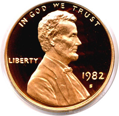 image for: 1982-S 1c  PCGS Proof 69 RD DCameo